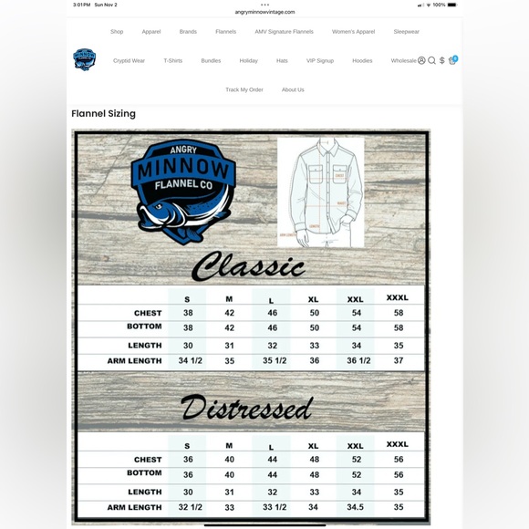 Angry Minnow Vintage Style Graphic Flannel with Pink and Red Plaid - Picture 5 of 5